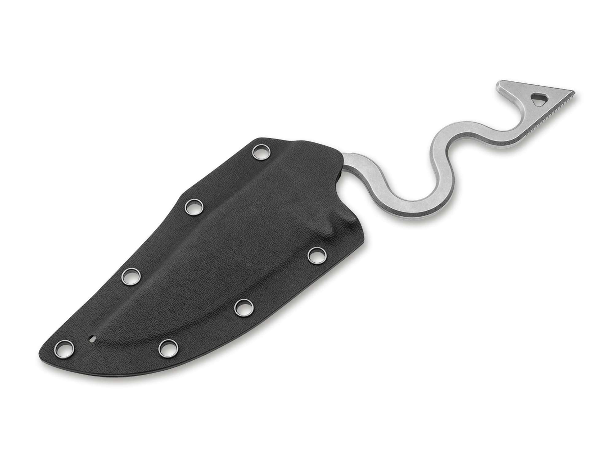 Böker Plus The Midgards Snake – Feststehendes Messer D2 Stahl, Ganzstahlkonstruktion, Kydex-Scheide