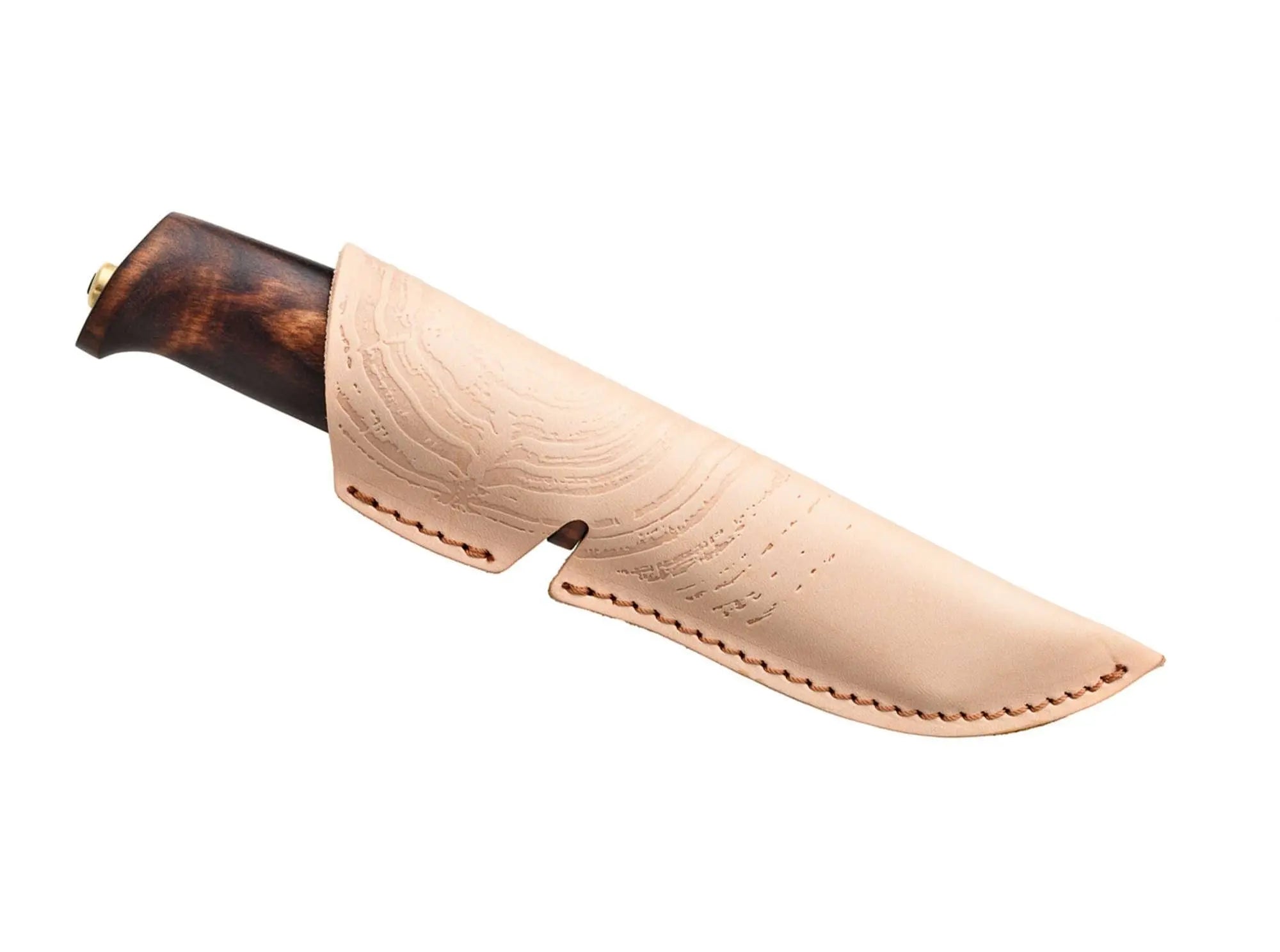 Helle Gro feststehendes Messer – Skandinavisches Outdoor Messer mit 12C27 Stahl & Birkenholzgriff HELLE