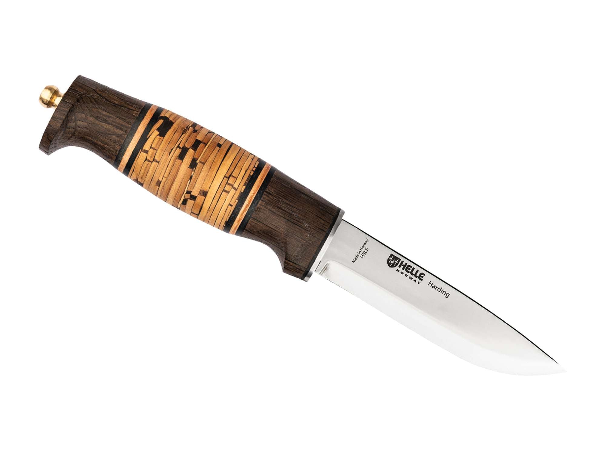 Helle Harding Birch Bark Messer Outdoor Jagdmesser Scandi Lederscheide