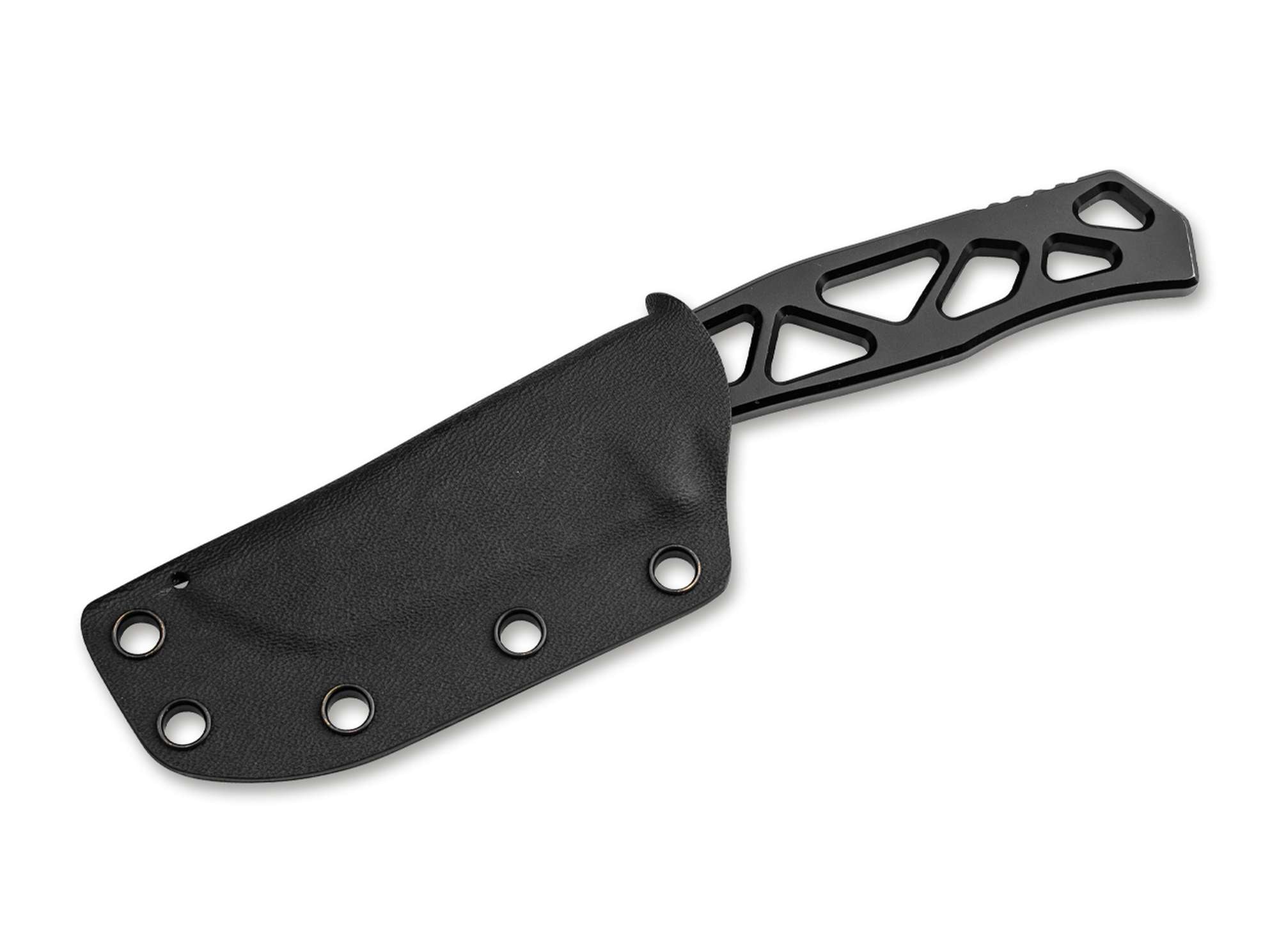 Heckler & Koch FX01 – Feststehendes Ganzstahlmesser D2, Tanto-Klinge & Kydexscheide