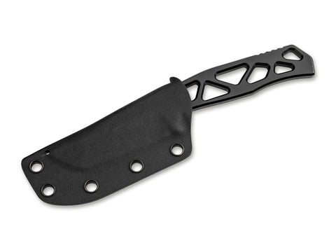 Heckler & Koch FX01 – Feststehendes Ganzstahlmesser D2, Tanto-Klinge & Kydexscheide