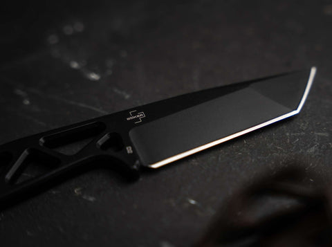 Heckler & Koch FX01 – Feststehendes Ganzstahlmesser D2, Tanto-Klinge & Kydexscheide