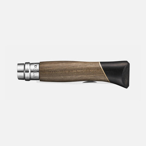 Opinel N°08 Atelier – Exklusives Taschenmesser mit Griff aus Nussbaum, Ebenholz & Ahorn