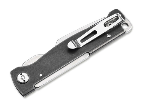 Böker Plus Atlas Gabel – Klappbares Campingbesteck aus Edelstahl mit Slipjoint & Clip Böker Plus