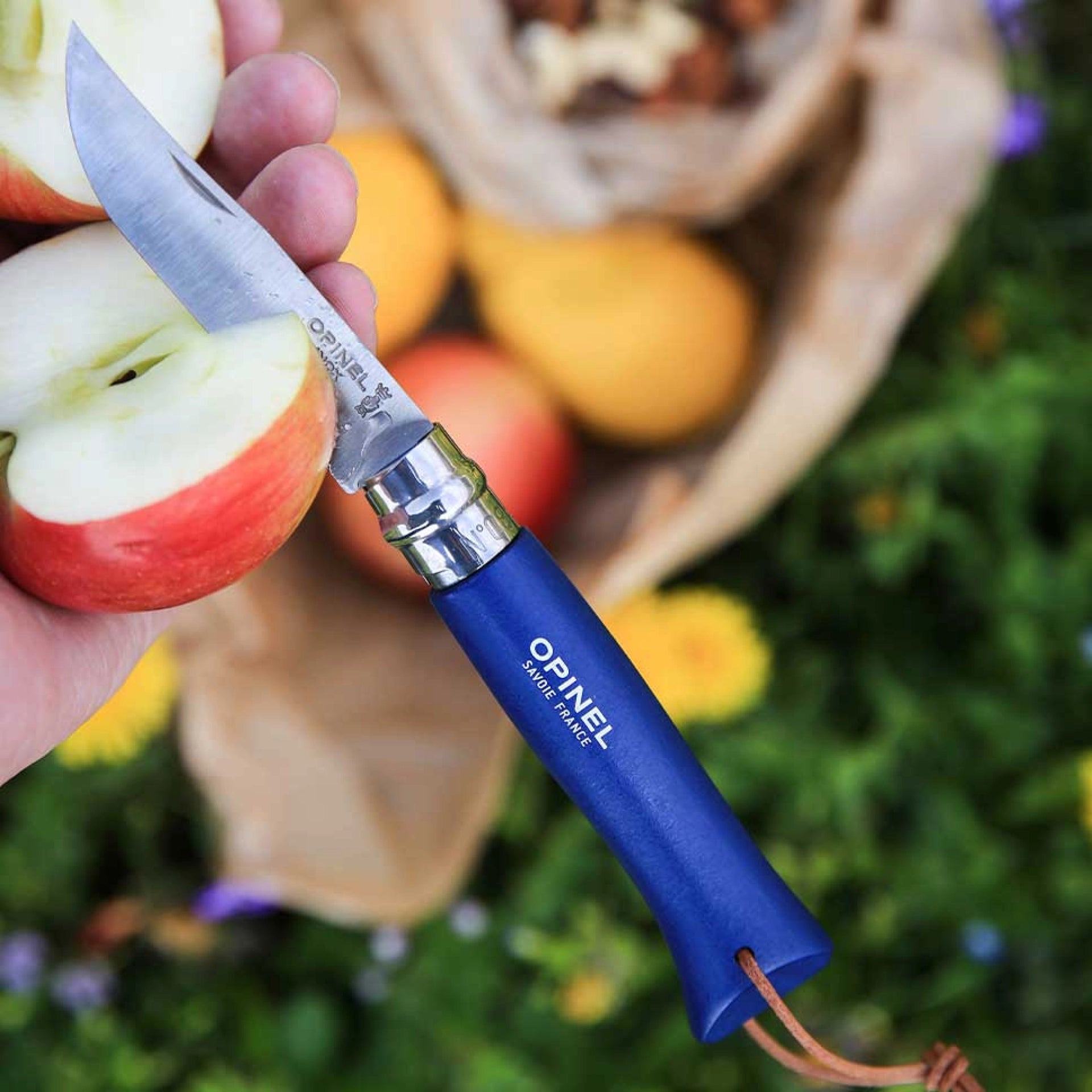 Opinel Nr. 8 Baroudeur Dunkelblau – Vielseitiges Taschenmesser mit Edelstahlklinge & Holzgriff