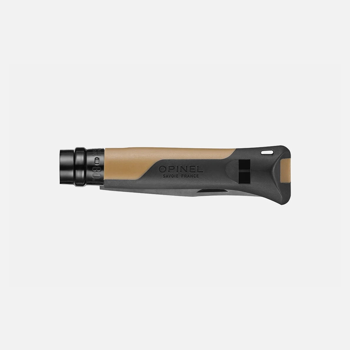 Opinel N°08 Horizon Senf-black Taschenmesser – Linerlock, 12C27 Stahl, Outdoor-EDC