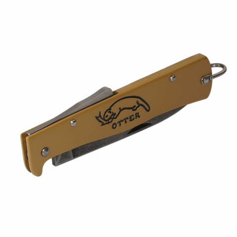 OTTER Mercator Sahara – Klappmesser mit C75 Stone Wash & sandfarbenem Griff, Solingen