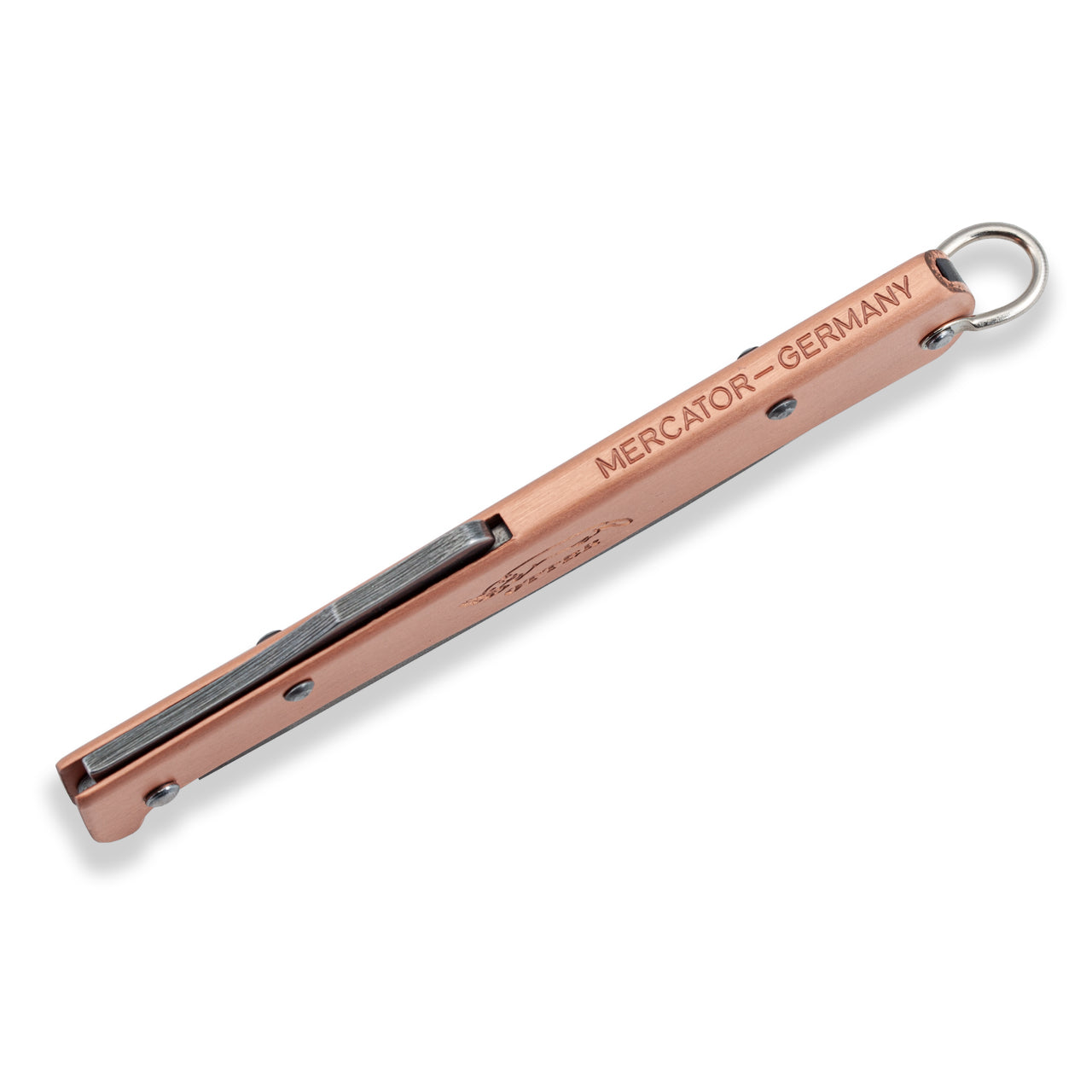 OTTER Mercator Kupfer – Klappmesser mit Kupfergriff, Backlock, §42a konform, Solingen