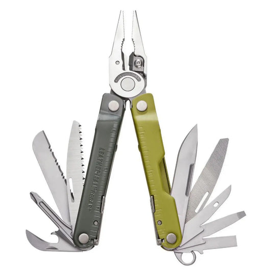 Leatherman Rebar Mossy Slate Multitool mit 17 Werkzeugen
