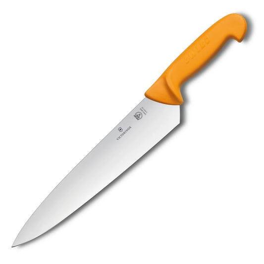 Victorinox Swibo Kochmesser 21 cm – Profi-Küchenmesser mit ergonomischem Griff, orange 5.8451.21 Victorinox
