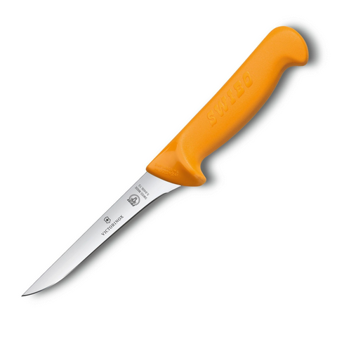 Victorinox Swibo Ausbeinmesser 13 cm gerade, schmal – orange – Profi-Fleischermesser 5.8408.13