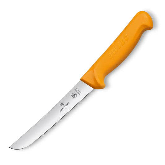 Victorinox Swibo Ausbeinmesser 16 cm breit gerade – Victorinox Fleischermesser orange 5.8407.16 Victorinox