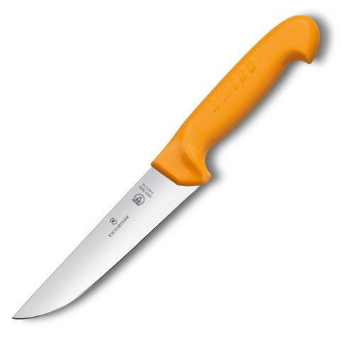 Victorinox Swibo Schlachtmesser 14 cm gerade – Victorinox Metzgermesser orange 5.8421.14