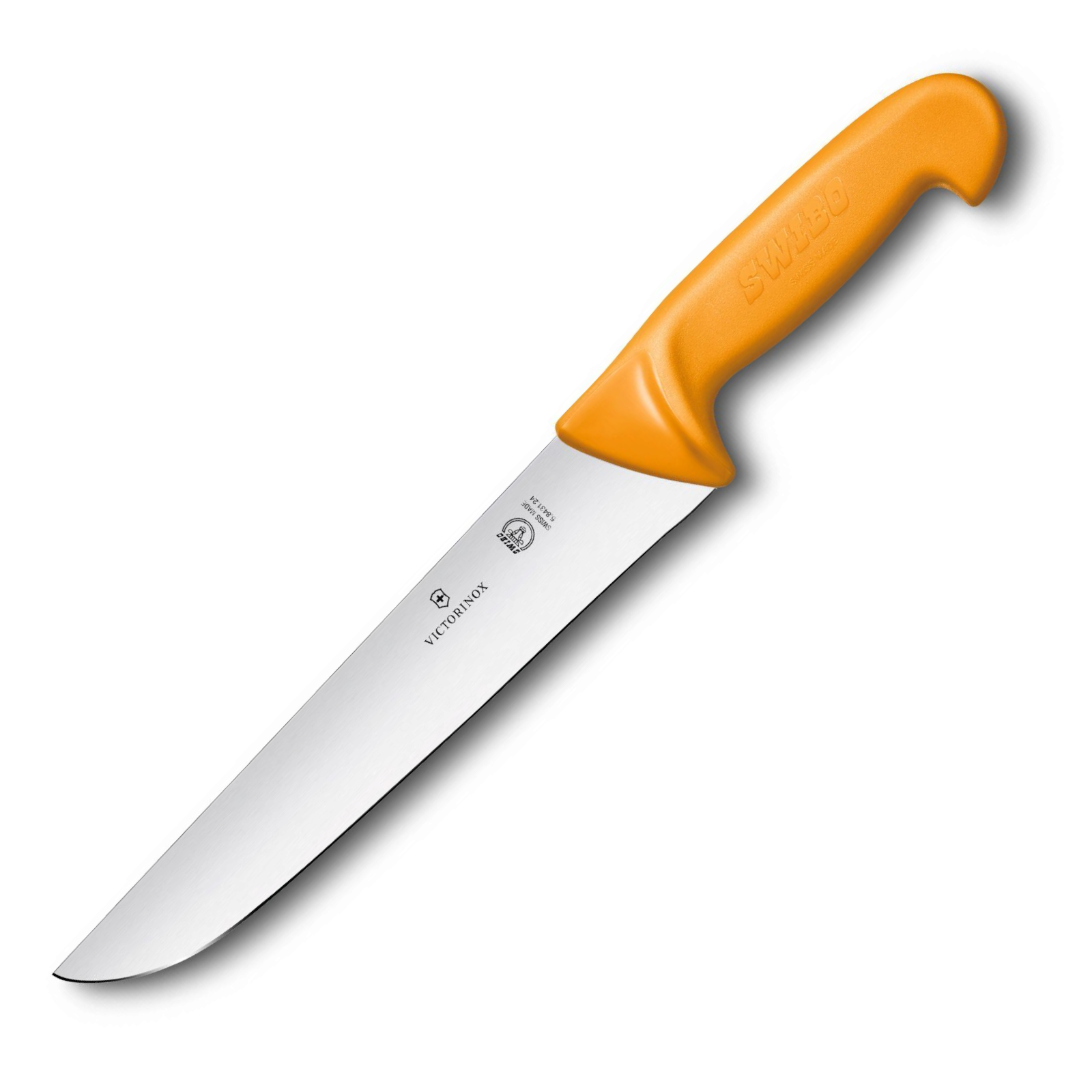 Victorinox Swibo Schlachtmesser 24 cm gerade – Victorinox Profi-Fleischmesser in Orange 5.8431.24