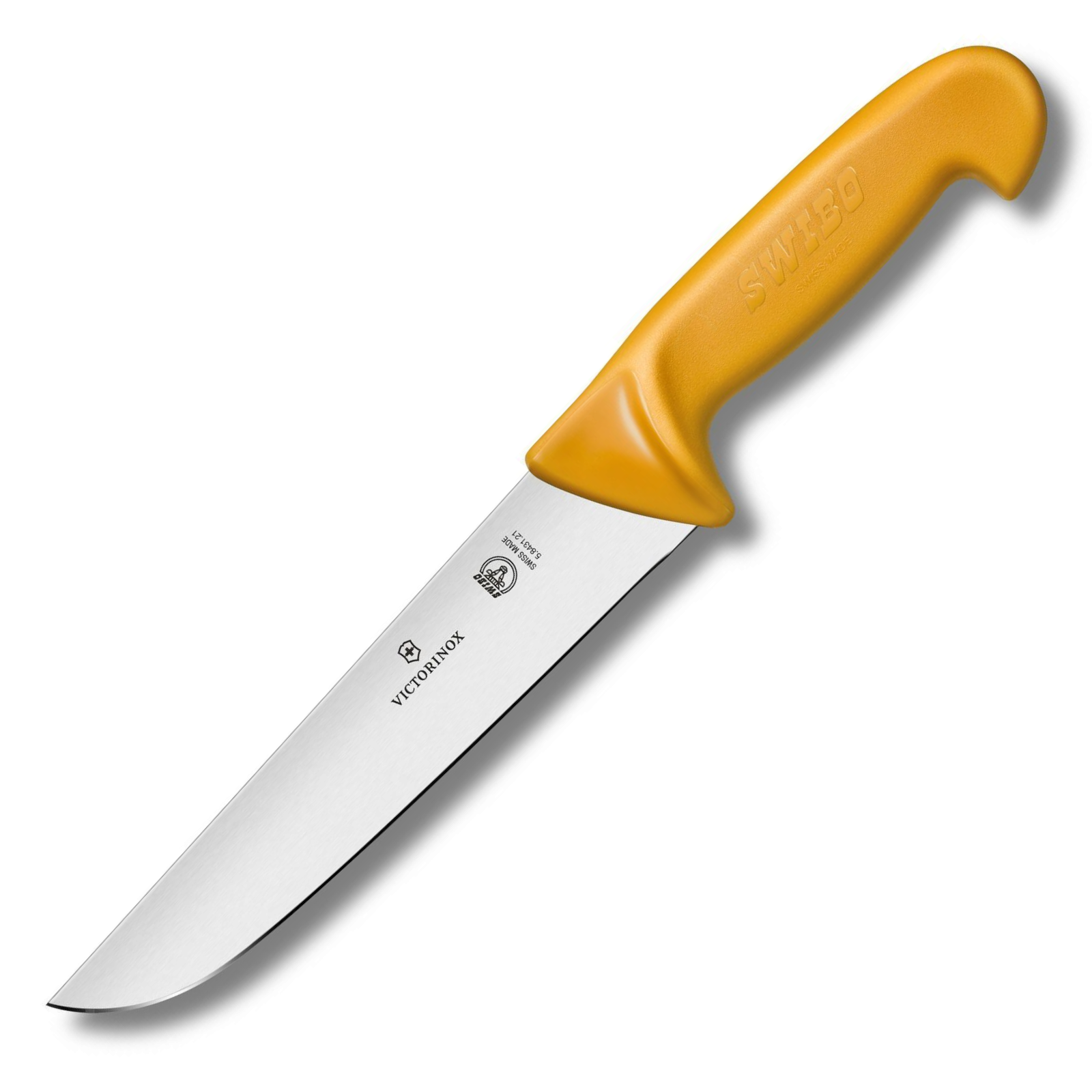 Victorinox Swibo Schlachtmesser 21 cm gerade – Victorinox Profi-Messer für Fleischverarbeitung und Metzgerei 5.8431.21