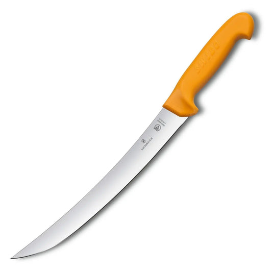 Victorinox Swibo Schlachtmesser 5.8435.26 – Gesamtansicht der gebogenen 26 cm Klinge