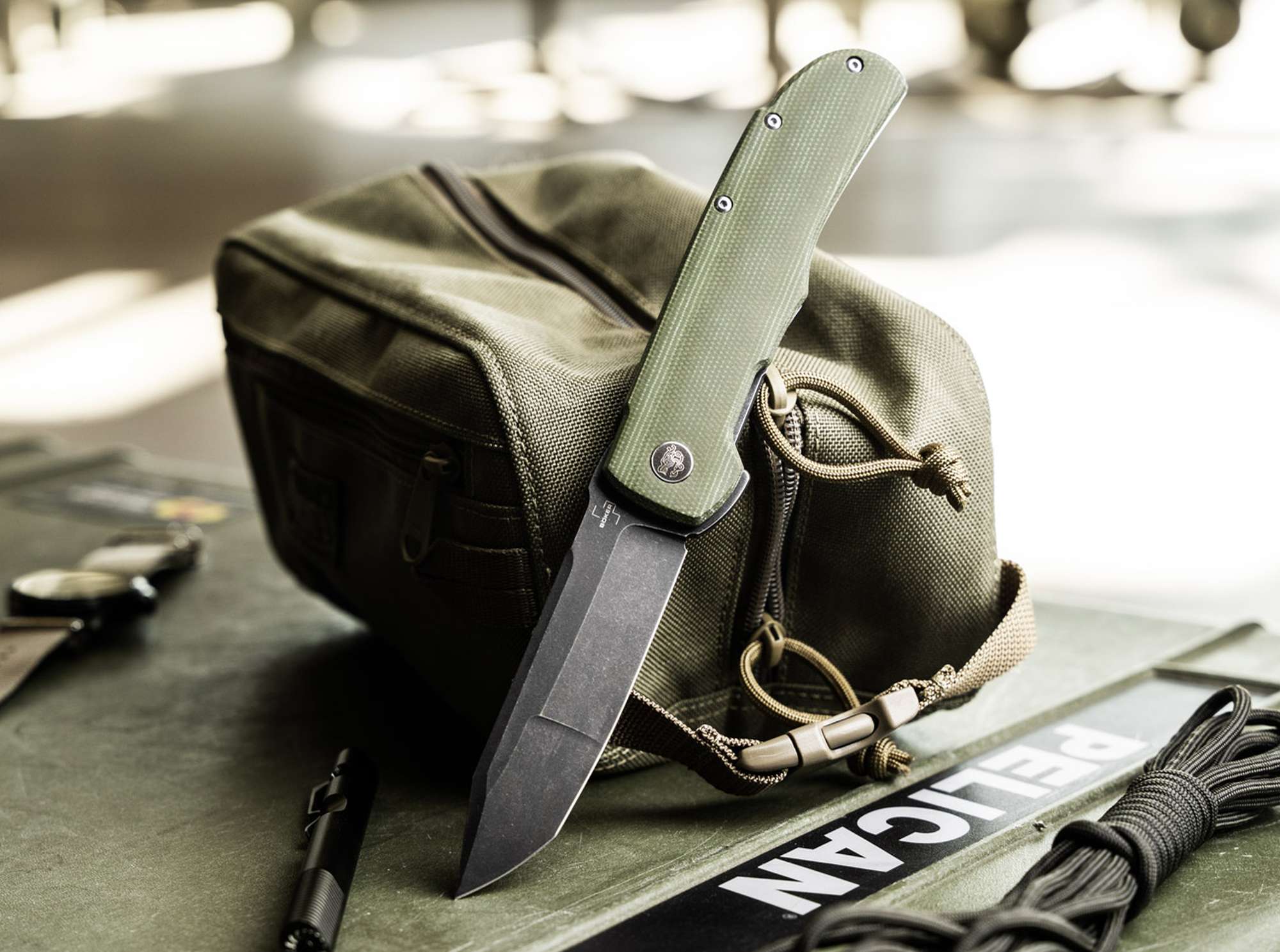 Böker Plus Tac-Master Taschenmesser – Nitro-V, Micarta, Linerlock, Terzuola, 23,5 cm