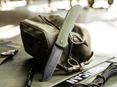 Böker Plus Tac-Master Taschenmesser – Nitro-V, Micarta, Linerlock, Terzuola, 23,5 cm
