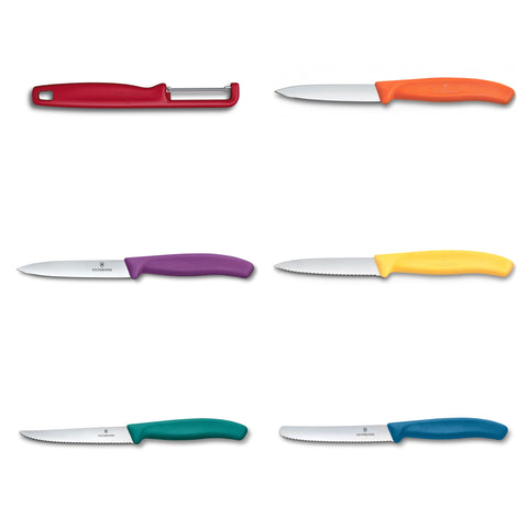 Victorinox Swiss Classic Utility Messerblock – 7-teilig, kompakt & farbenfroh 6.7126.6C1