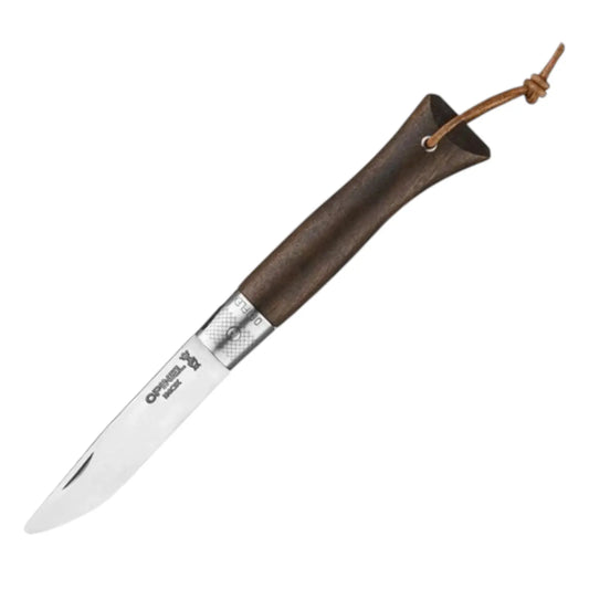 Opinel néo6 Opiflex Taschenmesser Nussbaum 7 cm – Sicheres EDC, Made in France Opinel