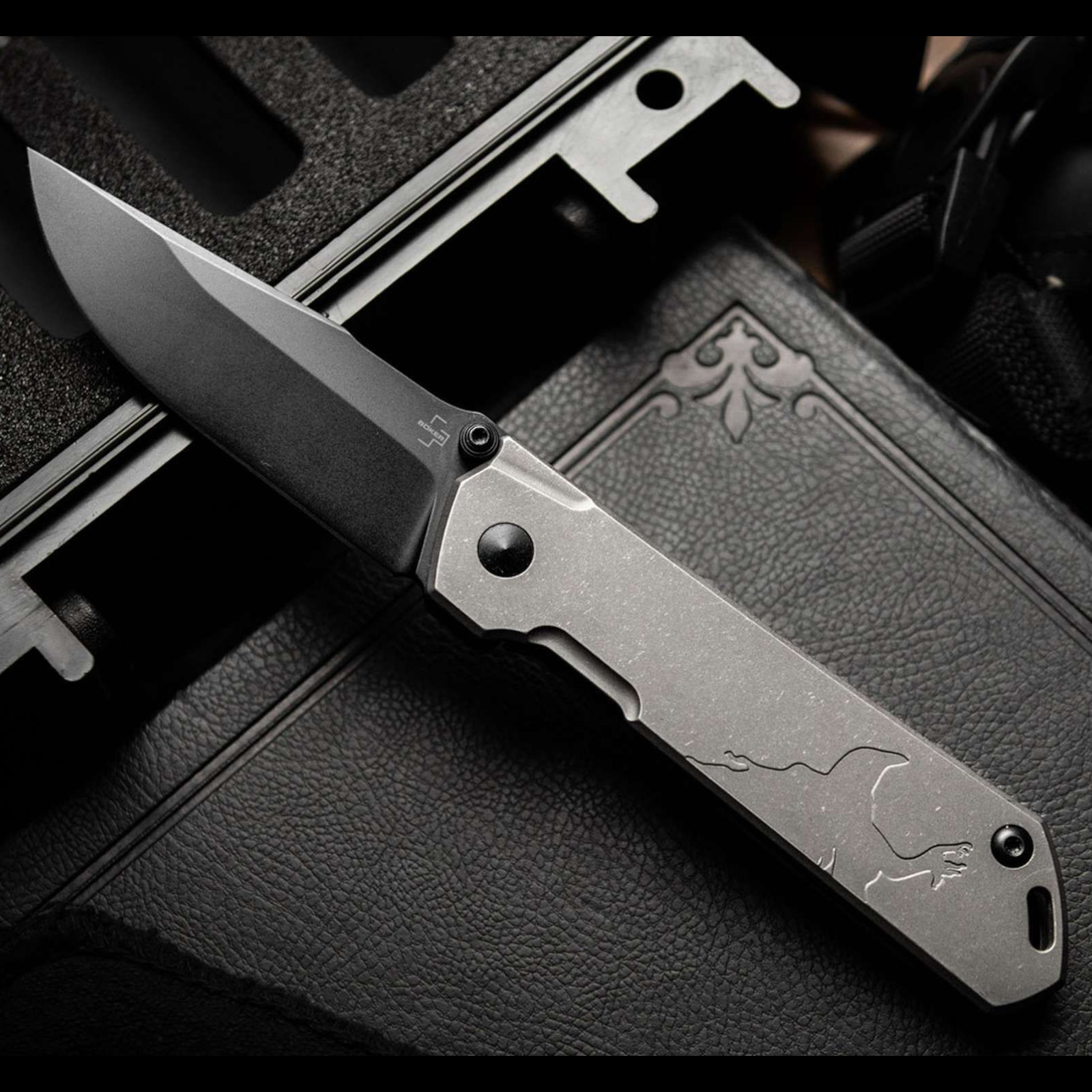 Böker Plus Raven Kihon Titan CPM-S35VN – Limited Edition 300 Stück – Framelock