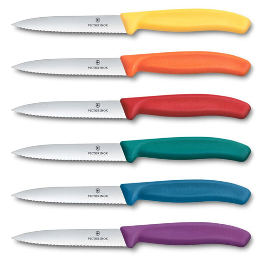 Victorinox Swiss Classic Gemüsemesser 10cm mit Wellenschliff spülmaschinenfest Victorinox