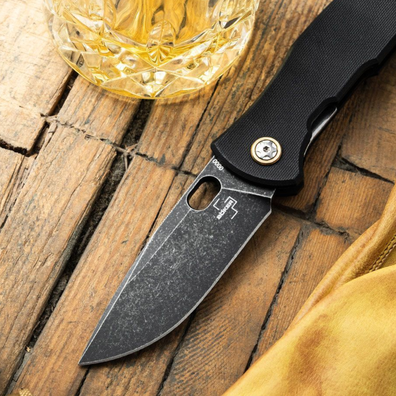 Böker Plus Fieldfolder D2 G10 Taschenmesser Voxnaes Stonewash Linerlock