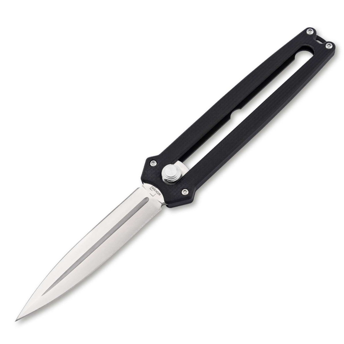 Böker Plus Slike D2 Dolch G10 Griff Druckknopf Front Opening Taschenmesser