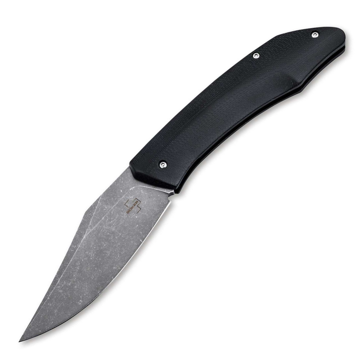 Böker Plus SamoSaur D2 G10 Slipjoint Messer Durand Lurquin Stonewash Clippoint