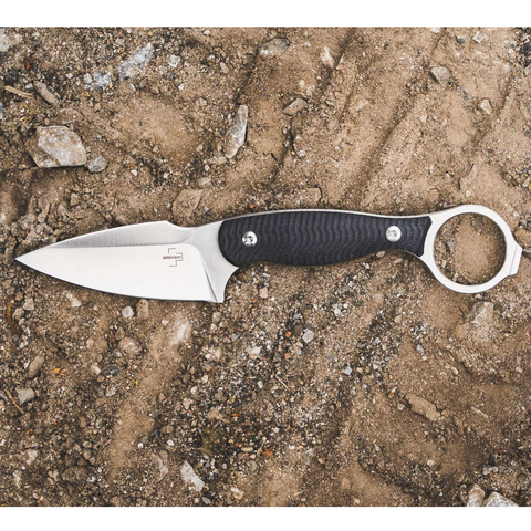 Böker Plus Accomplice D2 Feststehendes Messer EDC Neck Knife G10 Kydexscheide