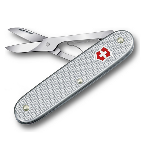 Victorinox Companion X Alox Silber – 93 mm mit Schere, ohne Klinge
