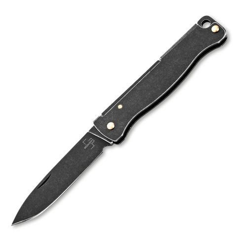 Böker Plus Atlas Mini Dark – Schlüsselbundmesser mit Black-Stonewash-Finish