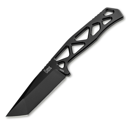 Heckler & Koch FX01 – Feststehendes Ganzstahlmesser D2, Tanto-Klinge & Kydexscheide