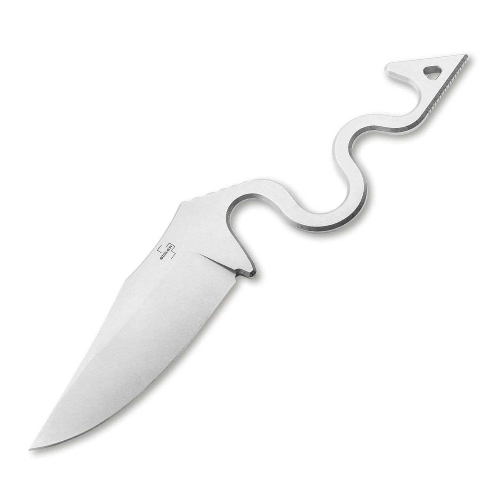Böker Plus The Midgards Snake – Feststehendes Messer D2 Stahl, Ganzstahlkonstruktion, Kydex-Scheide
