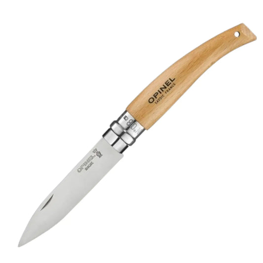 Opinel Gartenmesser N°08 – Unkrautmesser mit Buchenholzgriff in der Gesamtansicht