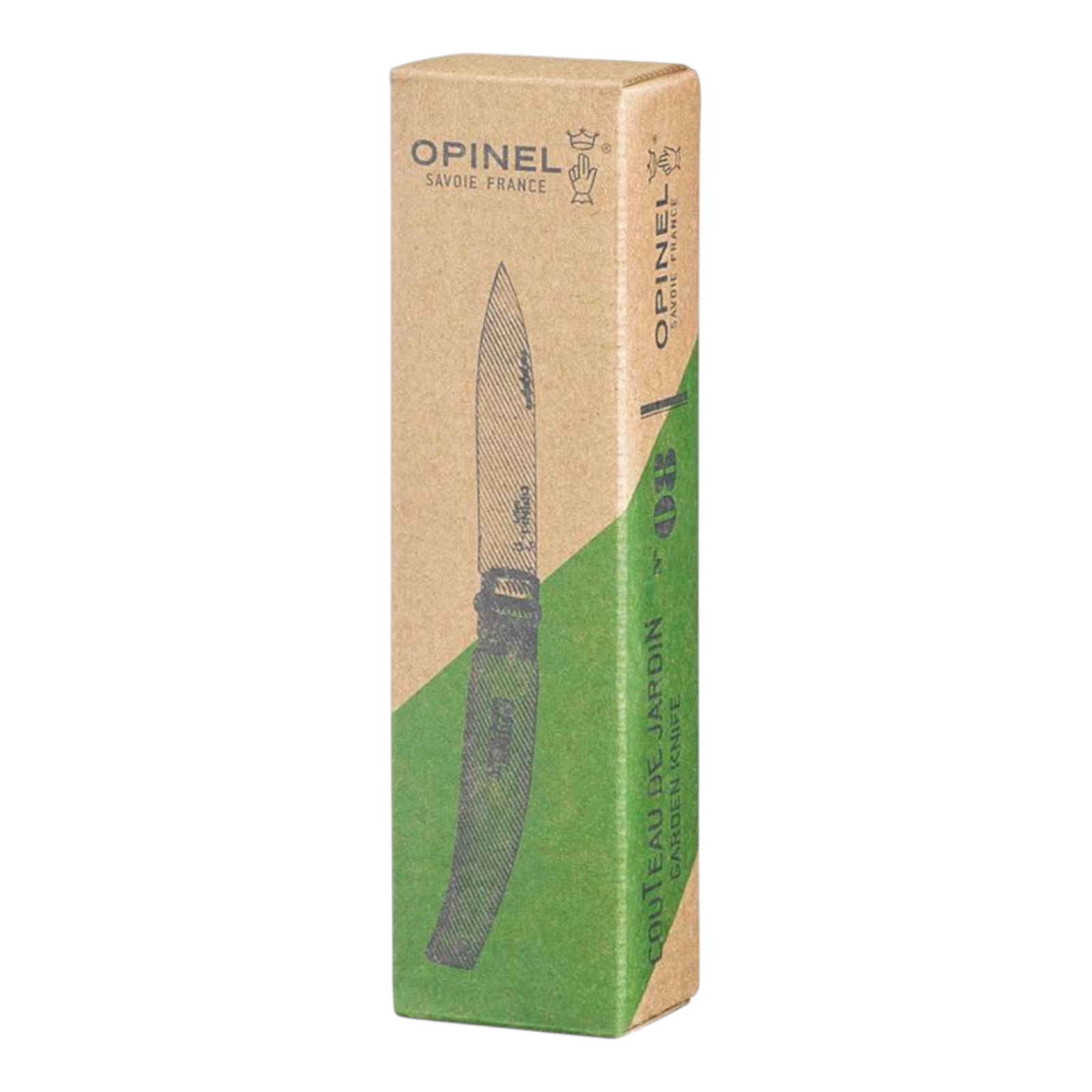 Opinel Gartenmesser N°08 – Robustes Unkraut- & Erntemesser mit Edelstahlklinge & Buchenholzgriff