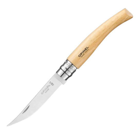 Opinel Effilé 8 Buche – Elegantes Slim-Taschenmesser mit Buchenholzgriff & 8 cm Edelstahlklinge Opinel