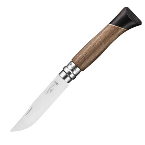 Opinel N°08 Atelier – Exklusives Taschenmesser mit Griff aus Nussbaum, Ebenholz & Ahorn