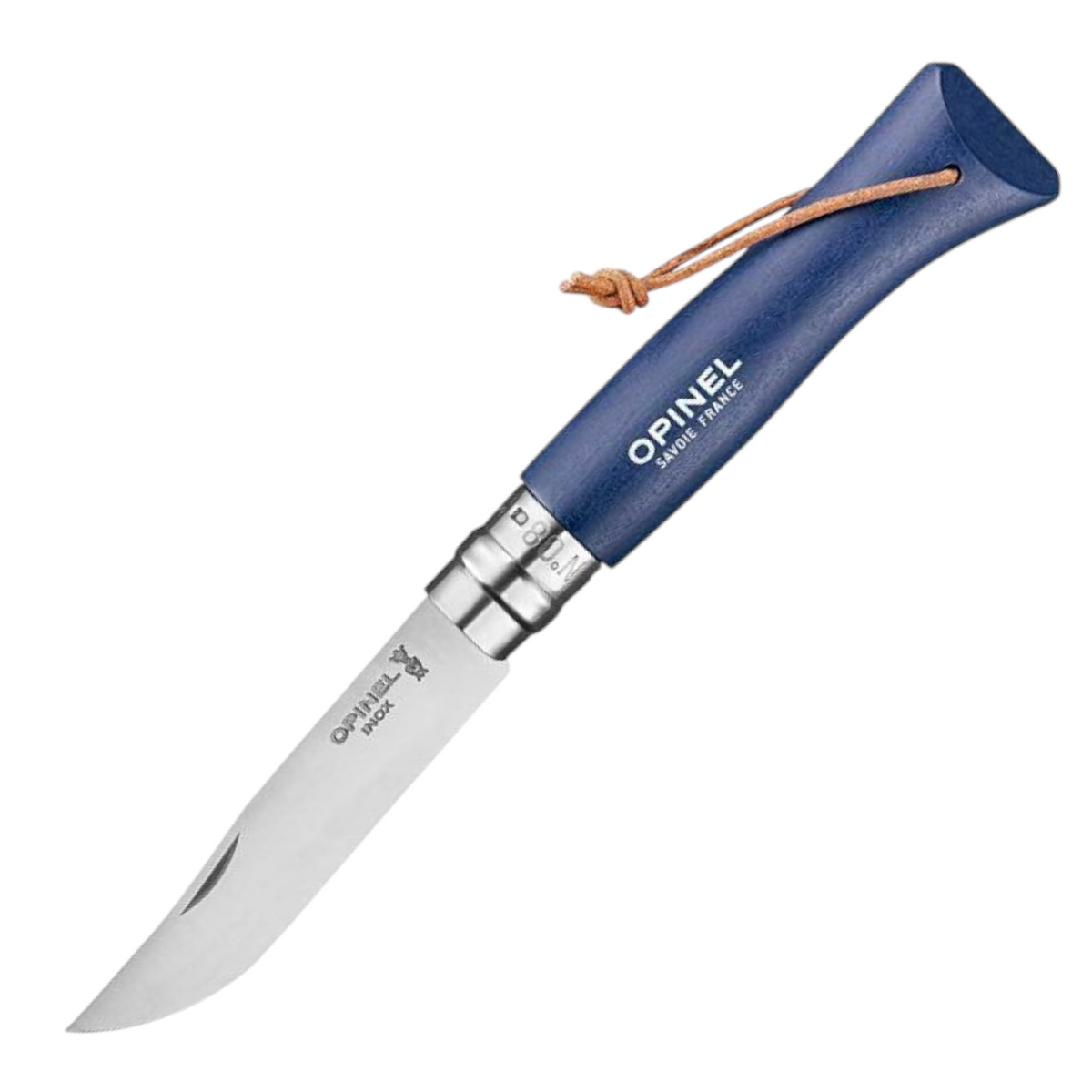Opinel Nr. 8 Baroudeur Dunkelblau – Vielseitiges Taschenmesser mit Edelstahlklinge & Holzgriff