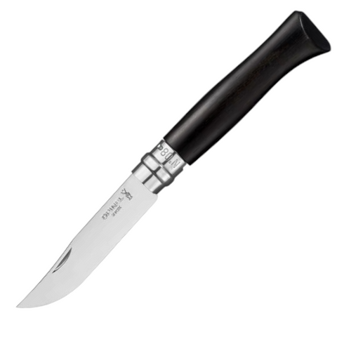 Opinel N°08 Ebenholz – Luxus-Taschenmesser mit tiefschwarzem Holzgriff & polierter Edelstahlklinge