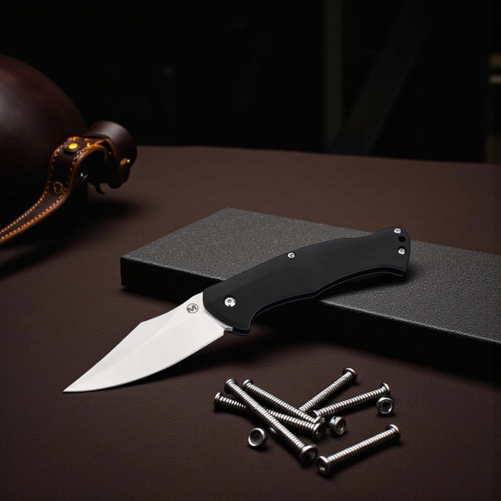Böker Magnum Echidna Taschenmesser – 440B Droppoint-Klinge, Backlock & TPE-Griff von Raphael Durand
