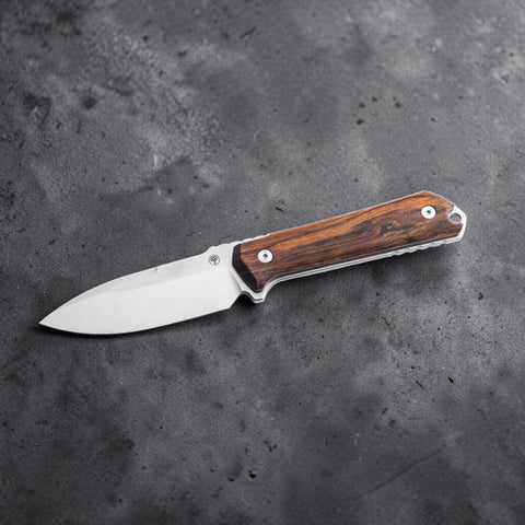 Böker Kiboku Wüsteneisenholz – Feststehendes Messer mit RWL-34 Stahl, Lucas Burnley Design, Made in Solingen