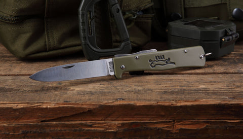 OTTER Mercator K55K Katze Schilfgrün – IWA Knife Award 2023, Black Cat, Solingen