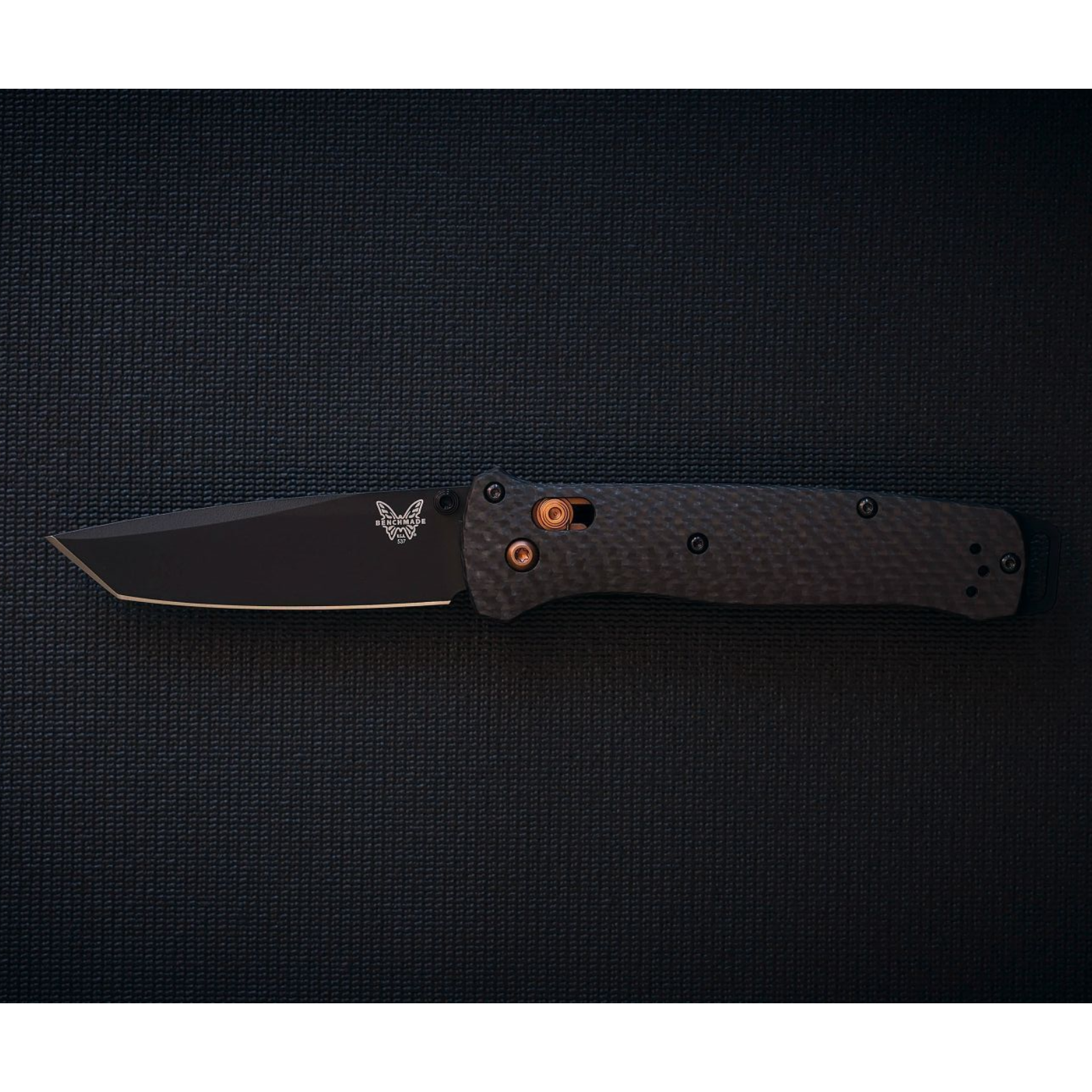 Benchmade 537BK-10 Bailout – Black Blade, Carbon Fiber, S90V, AXIS Lock