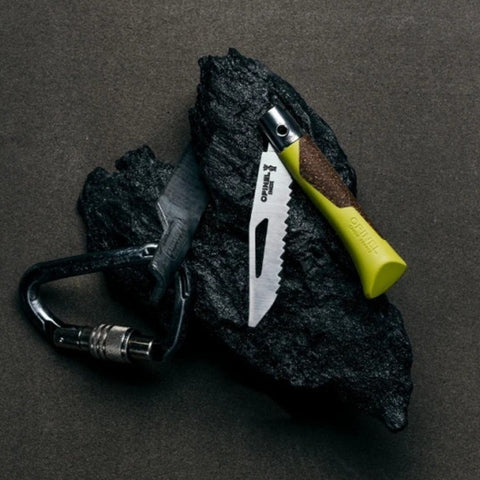 Opinel néo7 Alpine Linde – Taschenmesser für den Bergsport