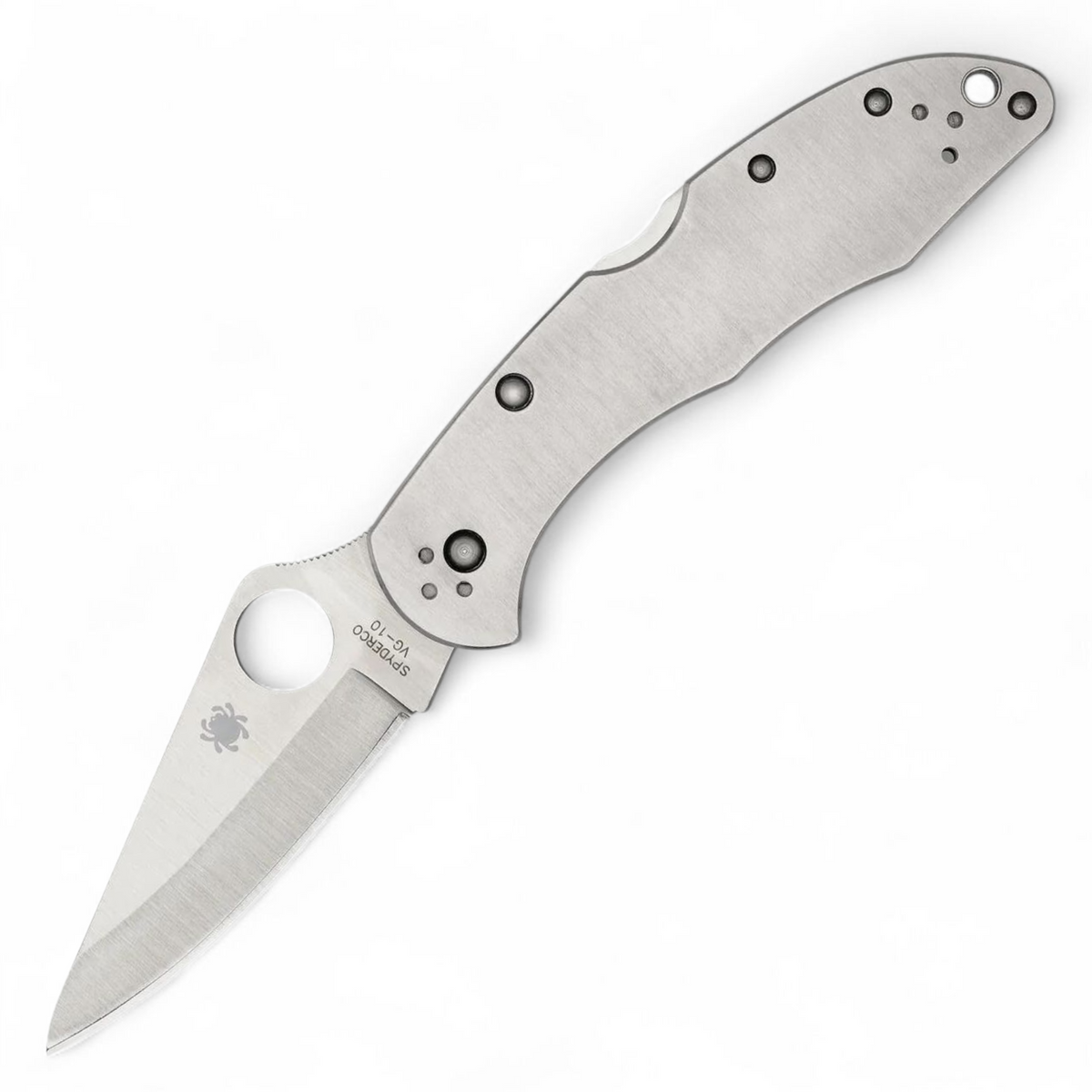 Spyderco C11P Delica 4 Stainless – VG-10 Klappmesser aus Edelstahl