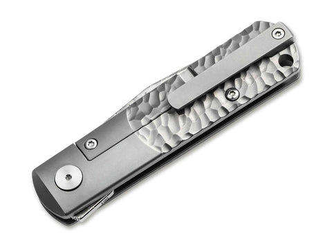 Böker BRLW Meteoritendamast Platinum Edition – Luxus-Taschenmesser mit Meteoritendamast-Klinge & Titangriff