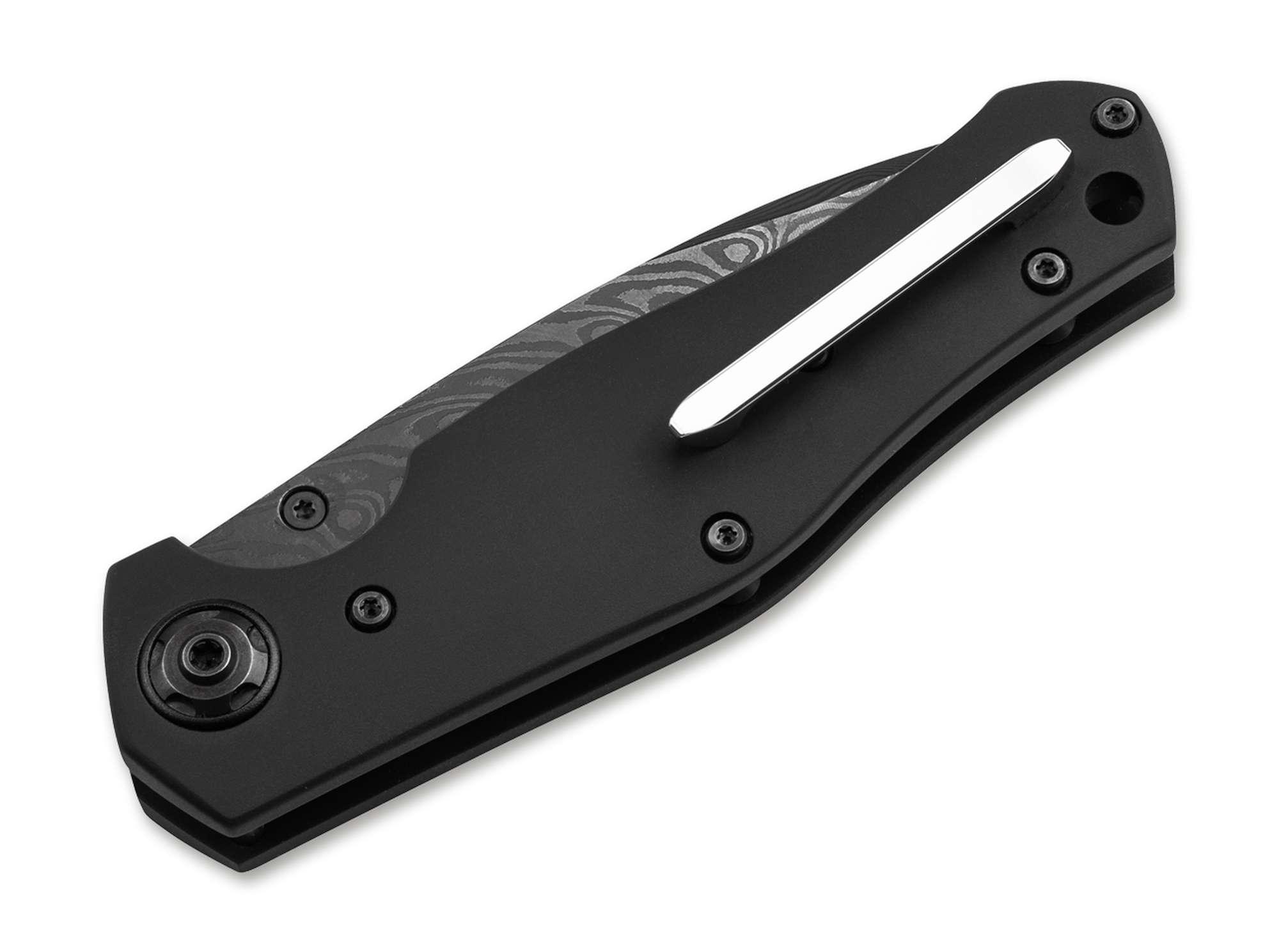 Böker 1969 Z28-Damast Shadow – Limitiertes Taschenmesser mit 80-lagiger Damastklinge & Aluminiumgriff