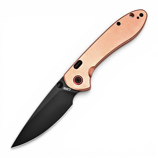 CJRB Feldspar Vintage Copper – Top-Liner-Lock EDC mit S90V Klinge & Kupferschalen - GMELCH