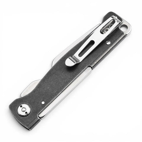 Böker Plus Atlas Gabel – Klappbares Campingbesteck aus Edelstahl mit Slipjoint & Clip - GMELCH